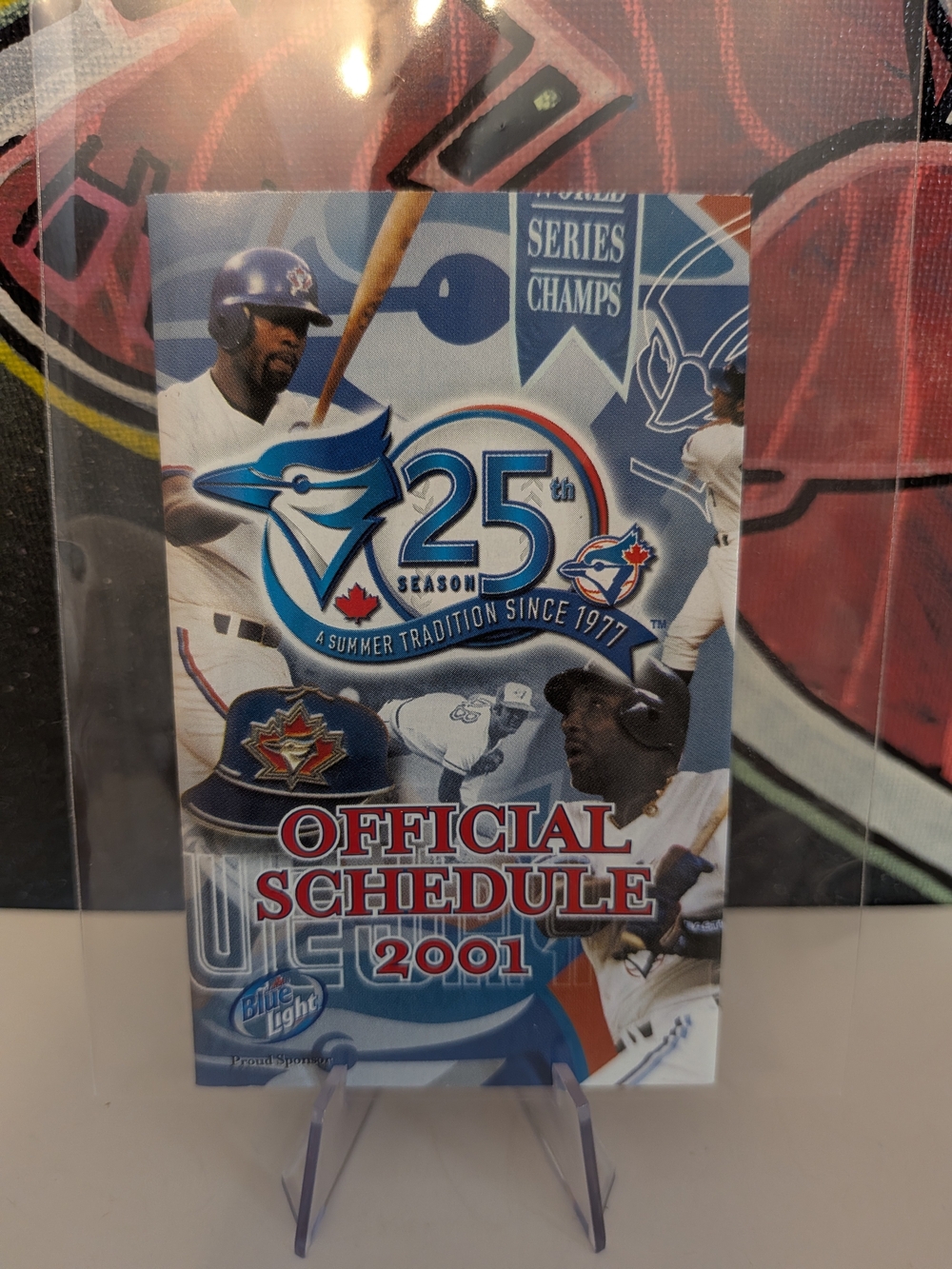 2001 🐦 Toronto Blue Jays Pocket Schedule ⚾ (25th Anniversary)